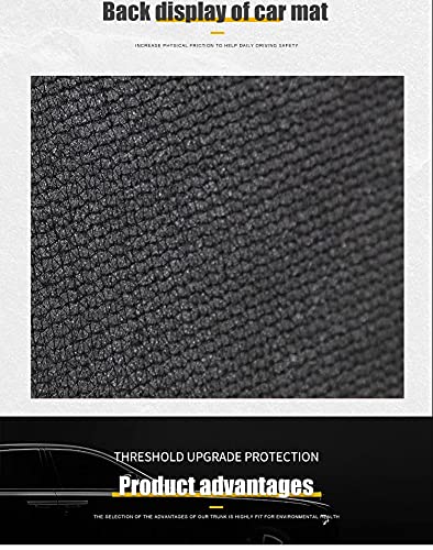 7D Leather Grass Mat Custom Fitted Car Mats Compatible with Hyundai Elite I20 Model Year 2018 to 2020 Black
