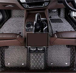 7D Leather Grass Mat Custom Fitted Car Mats Compatible with MG Astor Black