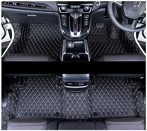 Coozo 7D Leather Grass Mat Custom Fitted Car Mats Compatible with MG Astor Black