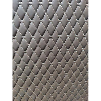 7D Leather Grass Mat Custom Fitted Car Mats Compatible with Mahindra Scorpio 2019 7 Seater Black