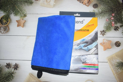 Microfiber Cloth for Car Cleaning and Detailing | Dual Sided, Extra Thick Plush Microfiber Towel Lint-free, 400 GSM, 40cm x 40cm