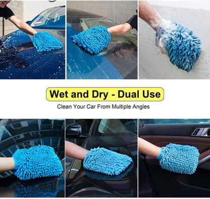 Large Size Microfiber Car Washing Gloves