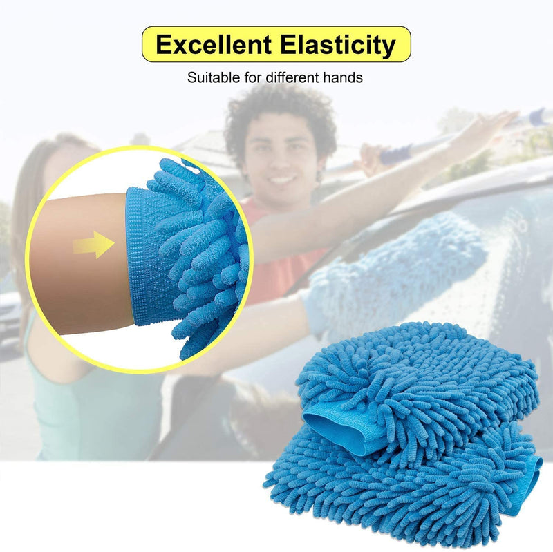 Large Size Microfiber Car Washing Gloves