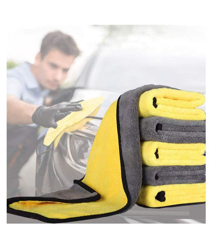 Microfiber Cloth for Car Cleaning and Detailing | Dual Sided, Extra Thick Plush Microfiber Towel Lint-free, 400 GSM, 40cm x 40cm