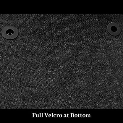 7D Leather Grass Mat Custom Fitted Car Mats Compatible with Toyota Innova 7 Seater, Model Year : 2004-2015 Black