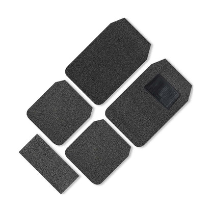 Anti Slip Grass Car Mat, Universal Grass Mat For All Cars, Perfect Fit Set of 5, Black