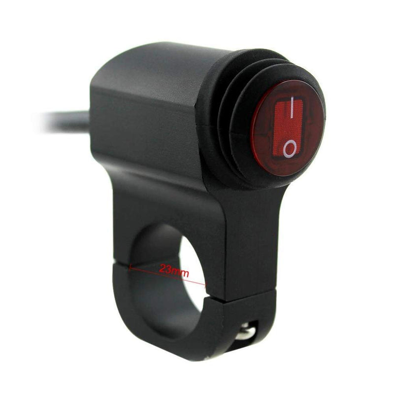 Universal 12V Motorcycle Handle All Purpose On/Off Switch for Fog Lights, Hazard Flasher, Auxiliary Lights.