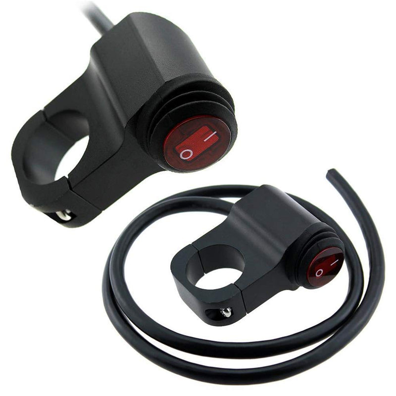 Universal 12V Motorcycle Handle All Purpose On/Off Switch for Fog Lights, Hazard Flasher, Auxiliary Lights.